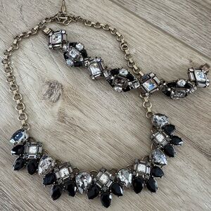 Chloe + Isabel Black and Silver Statement Necklace